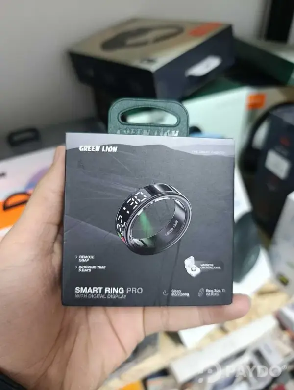 Умное кольцо Green Lion Smart Ring Pro With Digital Display 11, черный