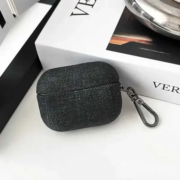 Чехол для наушников AirPods Pro 2 из джинсовой ткани черный