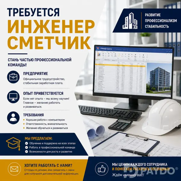Требуется инженер-сметчик